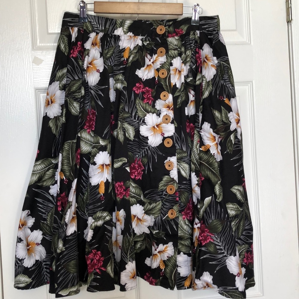 Hell Bunny Floral Circle Skirt